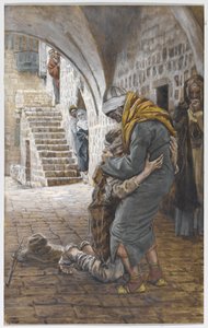 Die Rückkehr des verlorenen Sohnes, Illustration für Das Leben Christi, ca. 1886-96