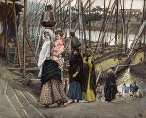 Der Aufenthalt in Ägypten, Illustration für Das Leben Christi, ca. 1886-94