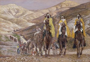 Die Weisen auf dem Weg nach Bethlehem, Illustration für Das Leben Christi, ca. 1886-94
