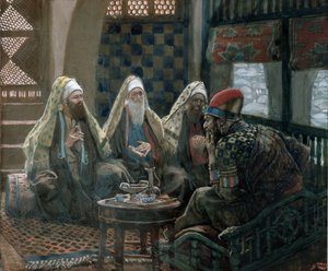 Die Weisen und Herodes, Illustration für Das Leben Christi von James Jacques Joseph Tissot
