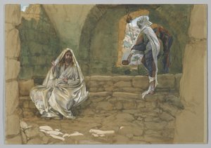 Die Frau von Samaria am Brunnen, Illustration aus Das Leben unseres Herrn Jesus Christus von James Jacques Joseph Tissot