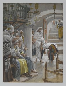 Die Frau mit einer Gebrechlichkeit von achtzehn Jahren, Illustration aus Das Leben unseres Herrn Jesus Christus, 1886-96 von James Jacques Joseph Tissot