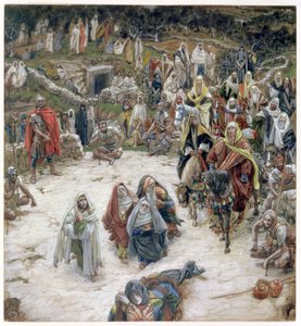 Was Christus vom Kreuz aus sah, Illustration für Das Leben Christi, ca. 1886-96