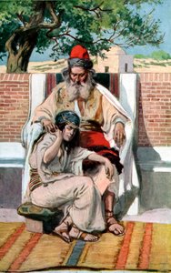 David und Abischag von James Jacques Joseph after Tissot