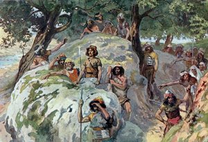 David in der Wüste von Ziph von James Jacques Joseph after Tissot