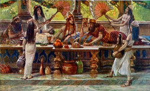 Esther speist mit dem König