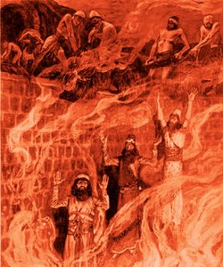 Im Feuerofen von James Jacques Joseph after Tissot