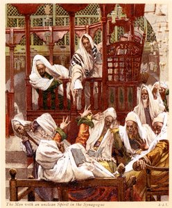 Der Mann mit dem unreinen Geist von James Jacques Joseph after Tissot