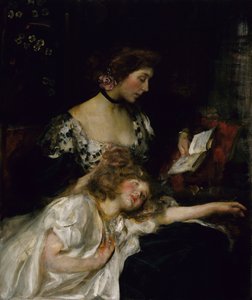 Mutter und Kind Lady Shannon und Kitty, ca. 1900-1910 von James Jebusa Shannon