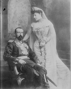 Großherzog Michael Michailowitsch von Russland und seine Frau Gräfin Sophie de Torby, 1902 von James Lafayette
