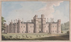 Herstmonceux Castle, East Sussex: Südwestansicht von James Lambert  of Lewes