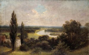 Blick hinunter über Ham-Felder vom Richmond Hill von James Lewis