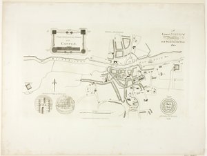 Korrekte Vermessung von Dublin, wie es im Jahr 1610 stand