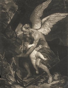 Die Zeit stutzt Amors Flügel von James McArdell