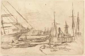 Eine Skizze aus Billingsgate von James McNeill Whistler