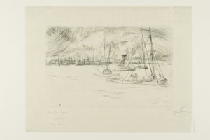 Amsterdam, vom Tolhuis von James Abbott McNeill Whistler