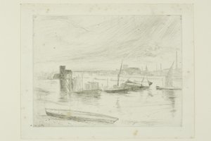 Battersea Morgendämmerung (Cadogan Pier) von James Abbott McNeill Whistler