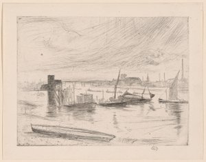 Battersea Morgendämmerung (Cadogan Pier) von James McNeill Whistler