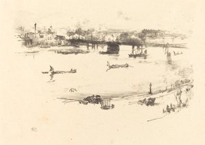 Charing Cross Eisenbahnbrücke von James Abbott McNeill Whistler