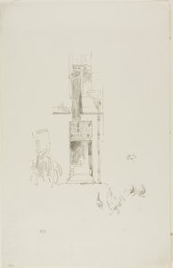 Hähne und Hennen, Hôtel Colbert von James McNeill Whistler