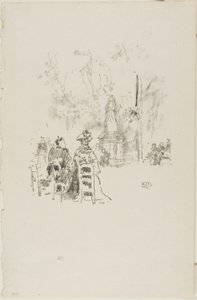 Gespräch unter der Statue, Jardin du Luxembourg