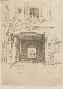 Tür und Weinrebe von James Abbott McNeill Whistler