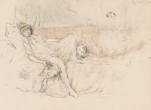 Gekleidete Figur, liegend von James Abbott McNeill Whistler