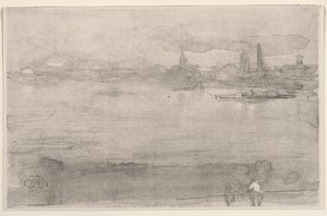 Früher Morgen: Die Themse bei Battersea, London von James McNeill Whistler