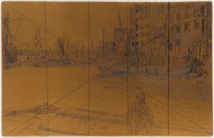 Radierplatte: Eagle Wharf (Tyzac Whiteley und Co.)