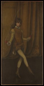 Harmonie in Gelb und Gold: Das Goldmädchen—Connie Gilchrist von James McNeill Whistler