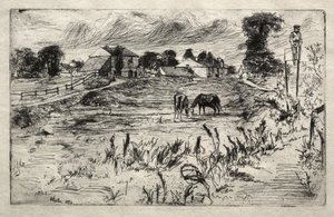 Landschaft mit dem Pferd von James McNeill Whistler