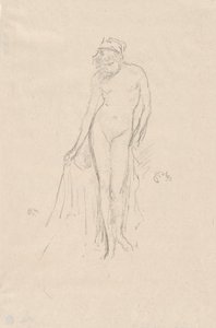 Aktmodell, stehend von James Abbott McNeill Whistler