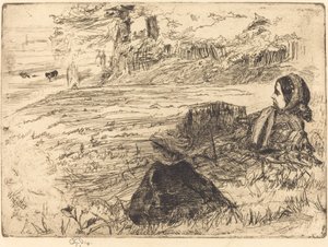 Kindermädchen und Kind von James Abbott McNeill Whistler