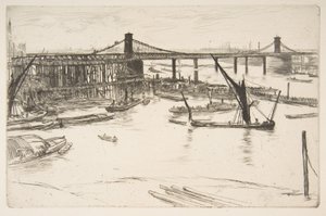 Alte Hungerford Bridge von James McNeill Whistler