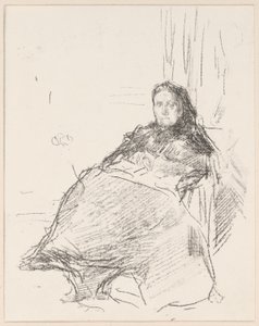 Porträtstudie: Mrs. Philip, Nr. 2 von James Abbott McNeill Whistler