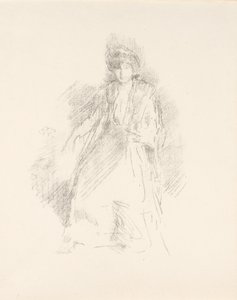 Porträt einer jungen Frau mit Hut [Miss Seaton] von James Abbott McNeill Whistler