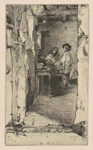 Lumpensammler, Quartier Mouffetard, Paris von James Abbott McNeill Whistler