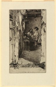 Lumpensammler, Quartier Mouffetard, Paris von James Abbott McNeill Whistler
