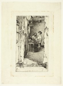 Lumpensammler, Quartier Mouffetard, Paris von James Abbott McNeill Whistler