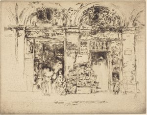 Sonnenblumen, Rue des Beaux-Arts von James McNeill Whistler
