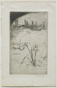Schwan und Iris von James McNeill Whistler