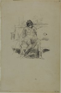 Die drapierte Figur, sitzend