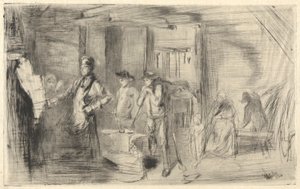 Die Schmiede, aus der Thames-Serie (Eine Serie von sechzehn Radierungen von Szenen an der Themse und anderen Motiven)