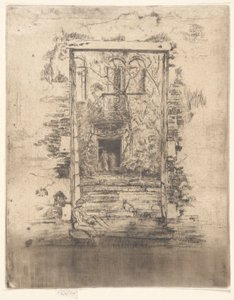 Der Garten, aus dem zweiten Venedig-Set (Ein Satz von sechsundzwanzig Radierungen) von James Abbott McNeill Whistler