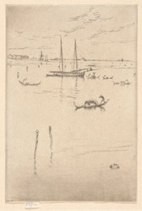 Die kleine Lagune, aus dem ersten Venedig-Set (Venedig, eine Serie von zwölf Radierungen)