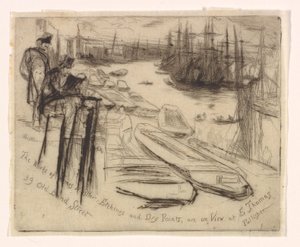 Der kleine Teich von James Abbott McNeill Whistler