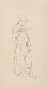 Der Roman - lesendes Mädchen von James McNeill Whistler