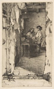 Die Lumpensammler (Lumpensammler, Quartier Mouffetard, Paris) von James McNeill Whistler