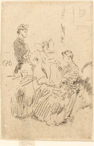 Die Näherin von James Abbott McNeill Whistler