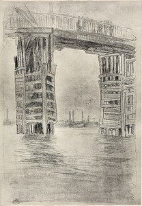 Die Hohe Brücke von James Abbott McNeill Whistler